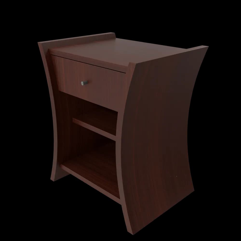 Bedside Table African Cherry thumbnail 3