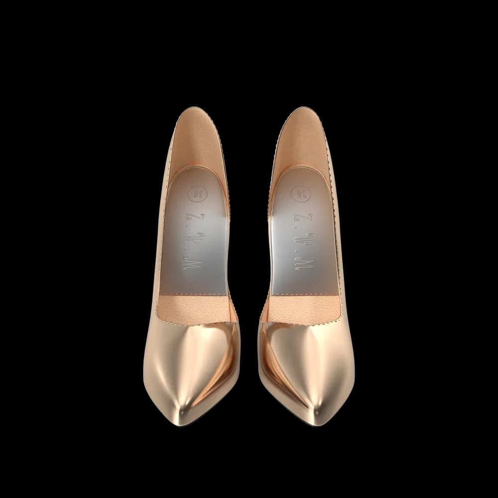 Golden Shoes Woman thumbnail 1